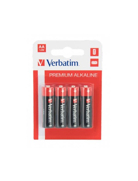 Pilas Verbatim Alcalinas LR06 AA  1.5v (4 unid.) / 049921-46