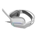 ÷ Headset mars gaming mhstrikew frgb jack 3.5mm alimentacion usb control volumen color blanco