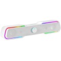 ÷ Barra de sonido bluetooth mars gaming msbx white 10w rms iluminacion rgb dinamico procesador dsp