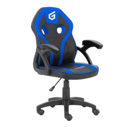÷ Silla gamer junior conceptronic eyota06b color negro detalles en azul recubrimiento pu de alta calid